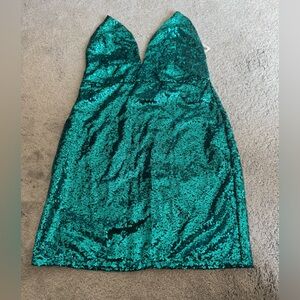Turquoise Sequin Dress